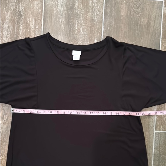 Chico's Classic Black Short Sleeve Slinky Tee - Picture 7 of 10